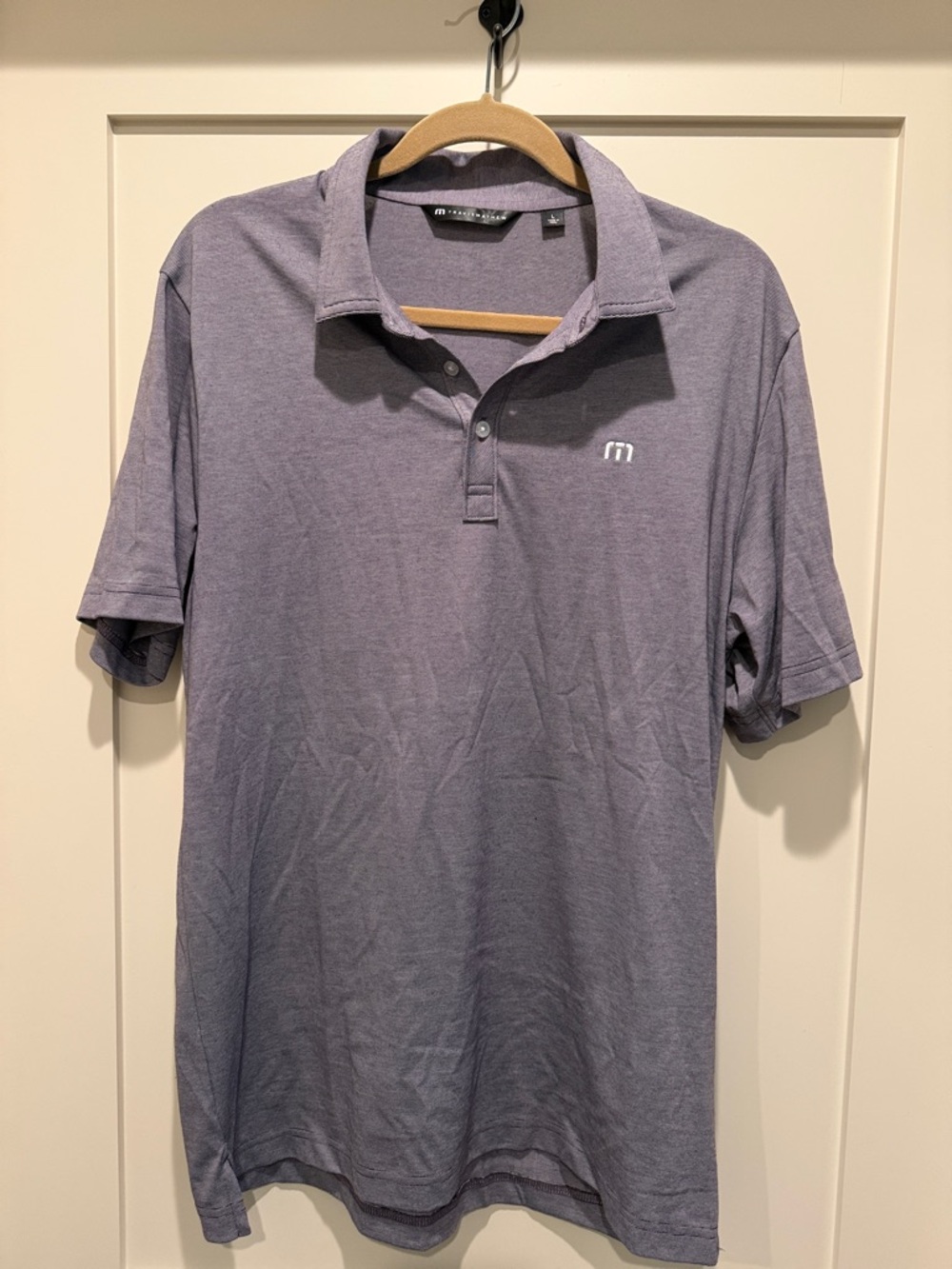 Travis Mathew Men's Lavender-Grey Polo Shirt